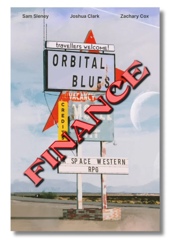 Accueil Couverture Orbital Blues, le jeu de rôles de wetern spatial.